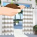 Exclusive Home Indoor/Outdoor Stripe Cabana Window Curtain Panel Pair with Grommet Top   556661356